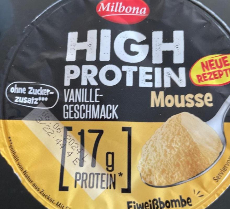 Zdjęcia - High Protein vanille-geschmack Mousse Milbona