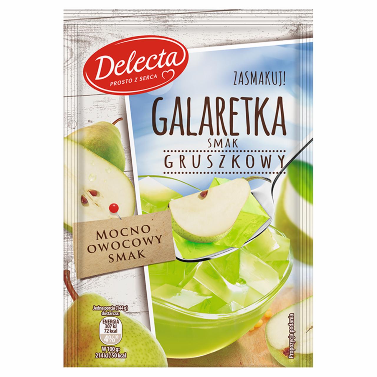 Zdjęcia - Delecta Galaretka smak gruszkowy 75 g