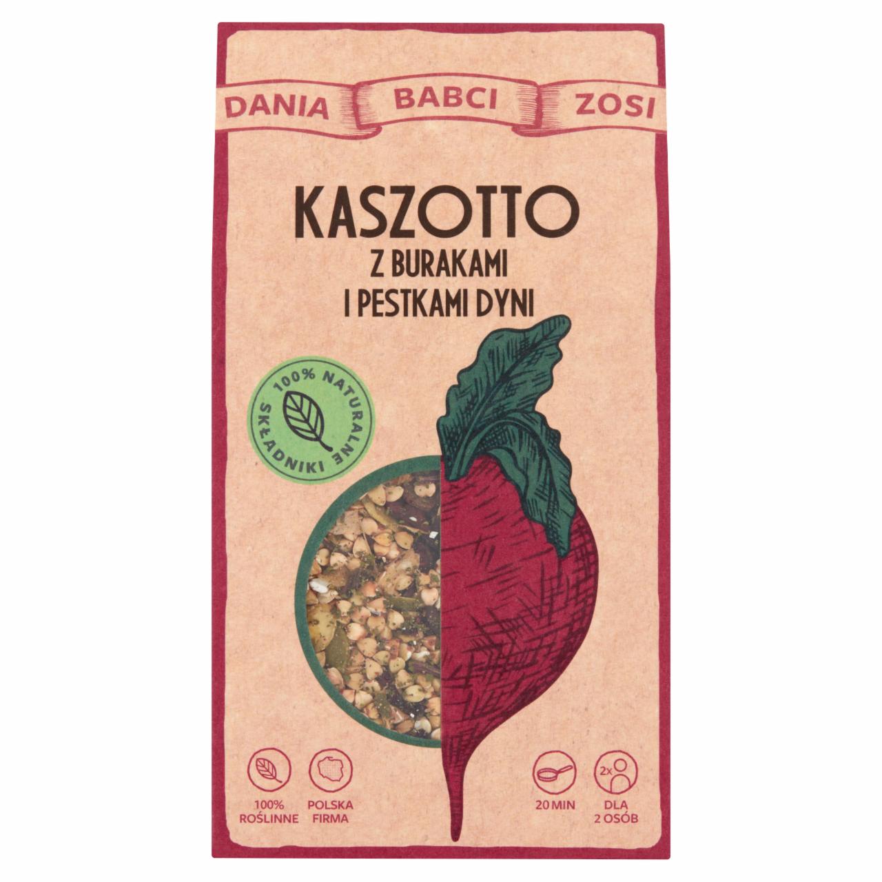 Zdjęcia - Dania Babci Zosi Kaszotto z burakami i pestkami dyni 200 g