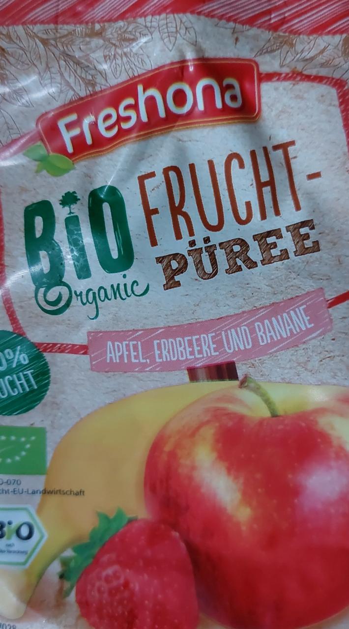 Zdjęcia - Bio organic mus jabłko truskawka banan Freshona