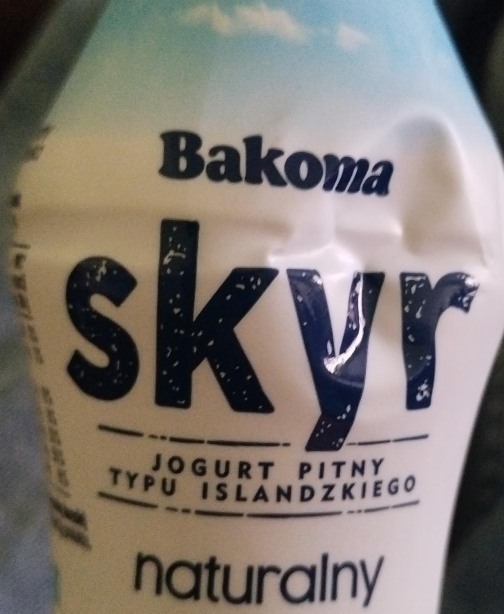 Zdjęcia - Bakoma Jogurt pitny typu islandzkiego skyr naturalny 300 g