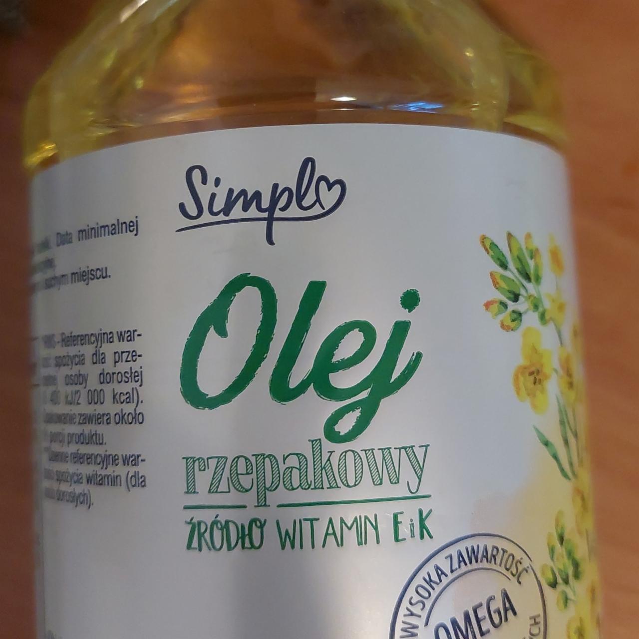 Zdjęcia - Olej rzepakowy Simply