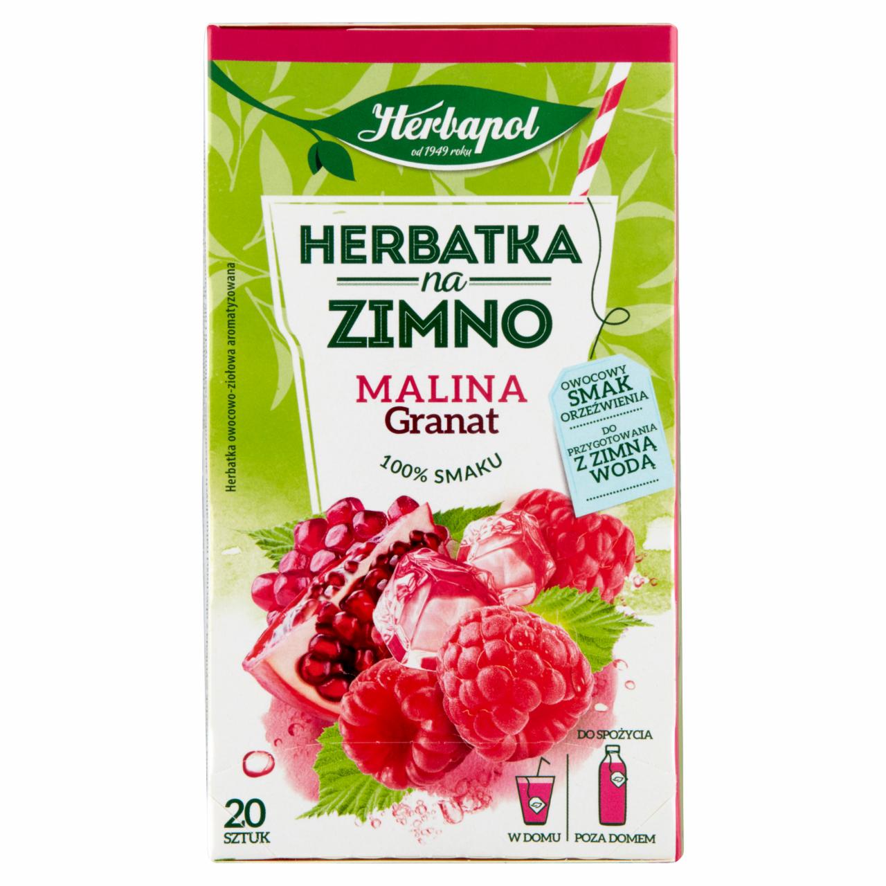 Zdjęcia - Herbatka na zimno malina granat Herbapol