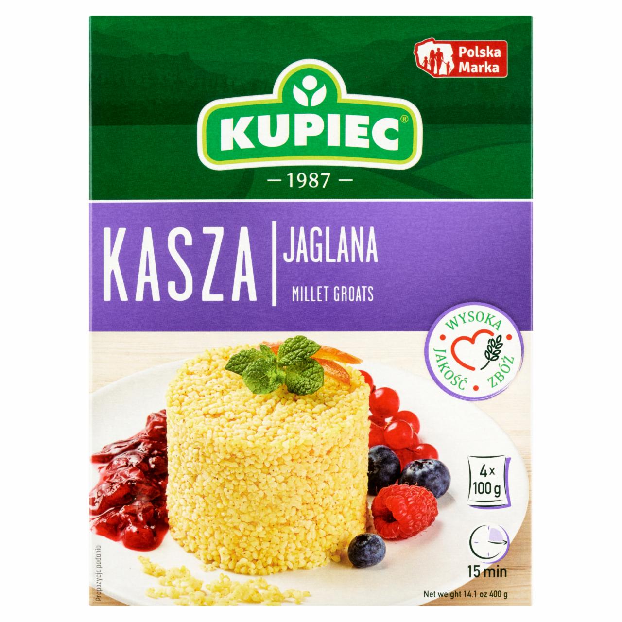 Zdjęcia - Kupiec Kasza jaglana 400 g (4 x 100 g)