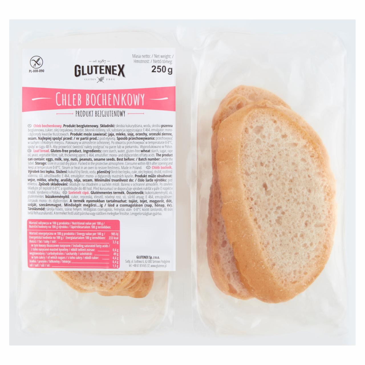 Zdjęcia - Glutenex Chleb bochenkowy 250 g