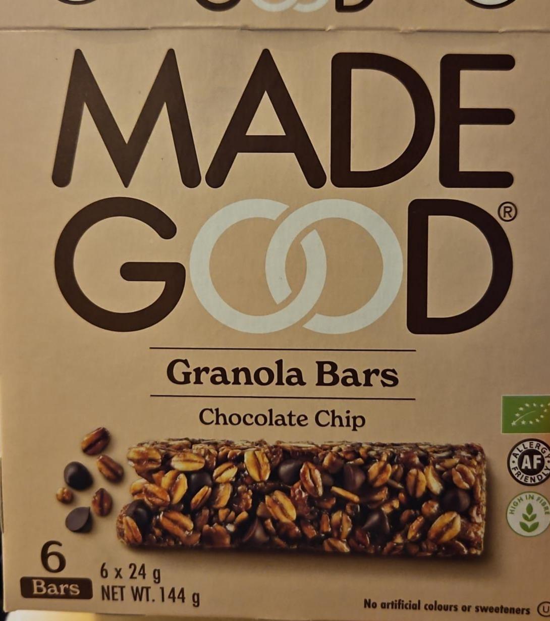 Zdjęcia - Granola bars chocolate chip Made Good