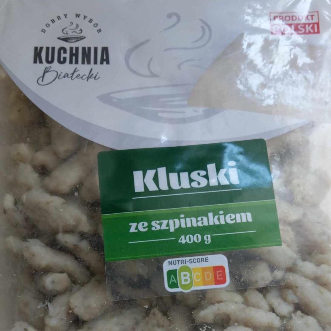 Zdjęcia - Kluski ze szpinakiem Kuchnia Białecki