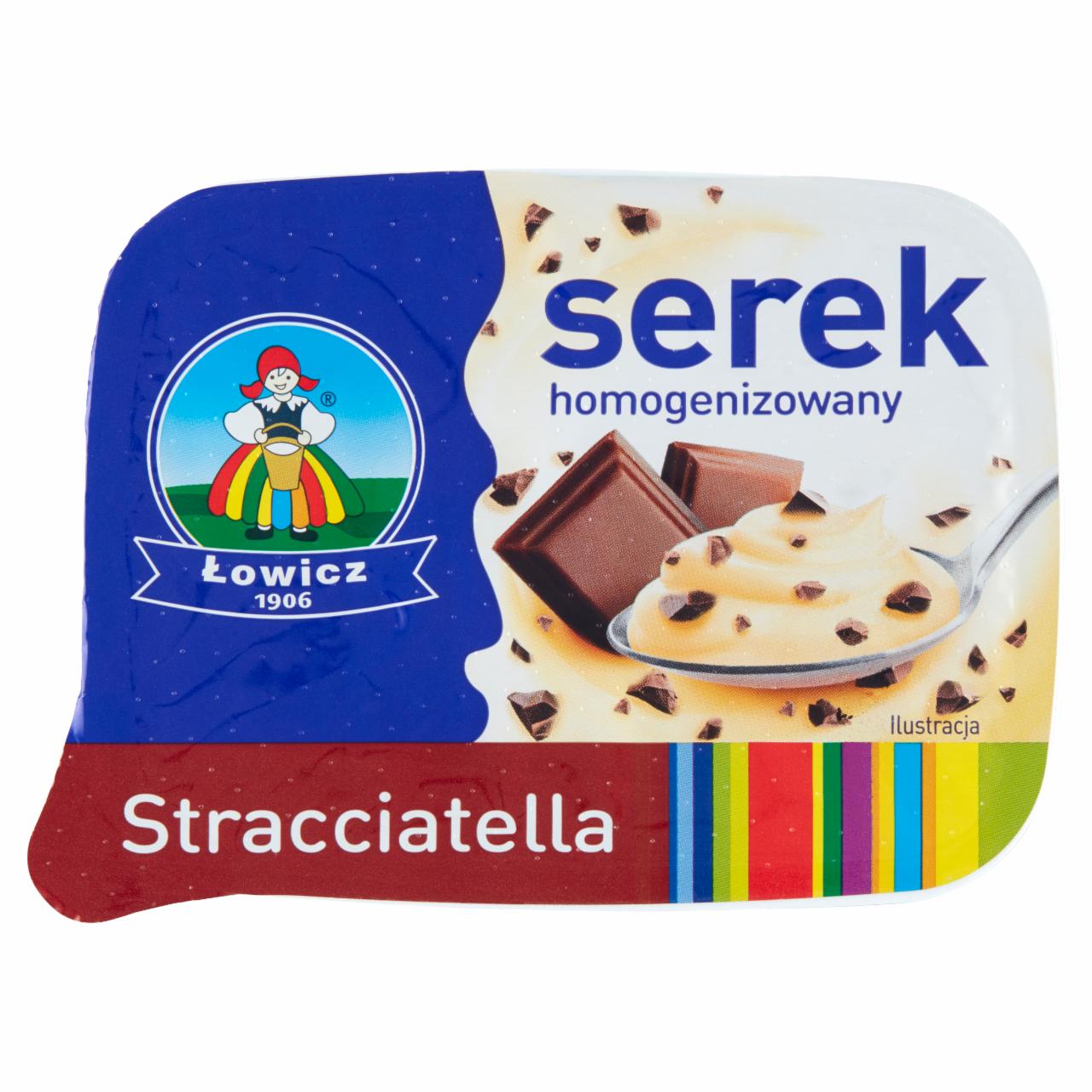 Zdjęcia - Łowicz Serek homogenizowany stracciatella 180 g