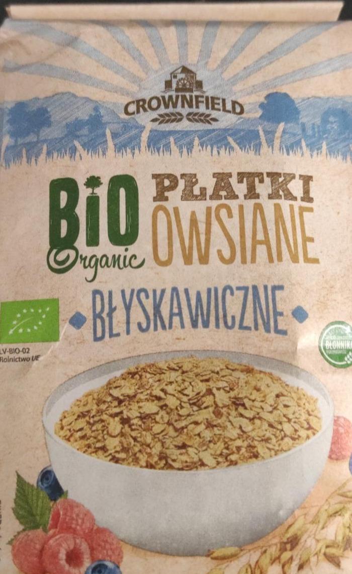 Zdjęcia - Płatki owsiane błyskawiczne bio organic Crownfield