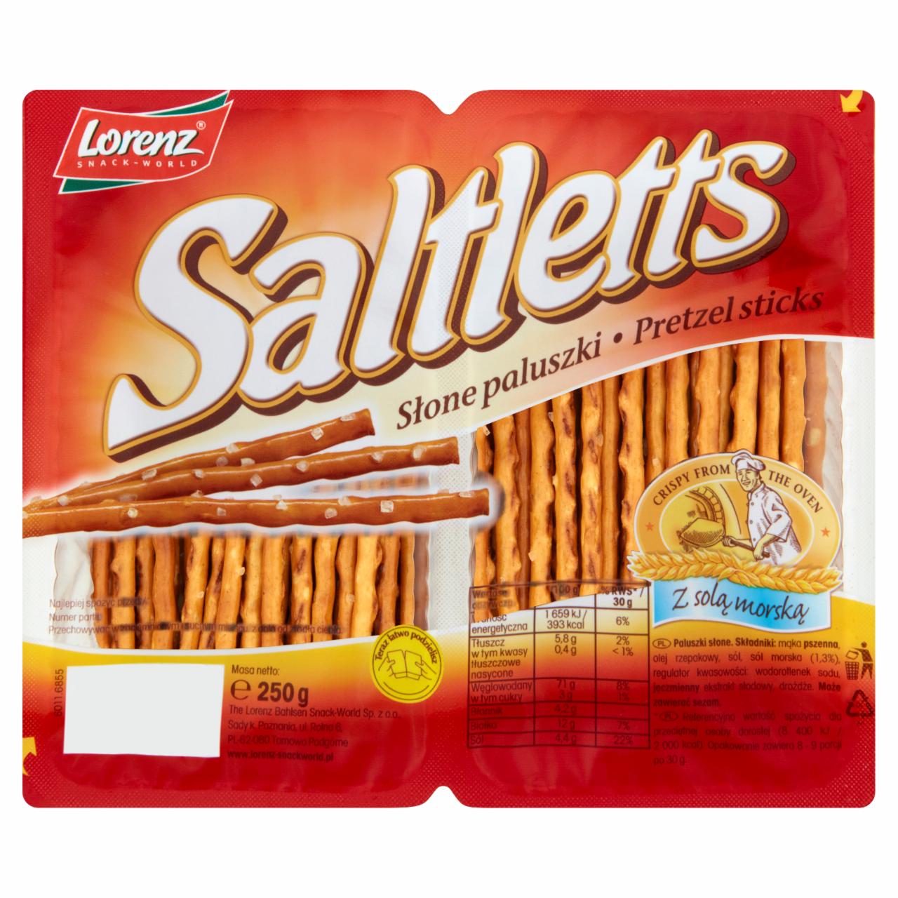 Zdjęcia - Saltletts Paluszki słone 250 g