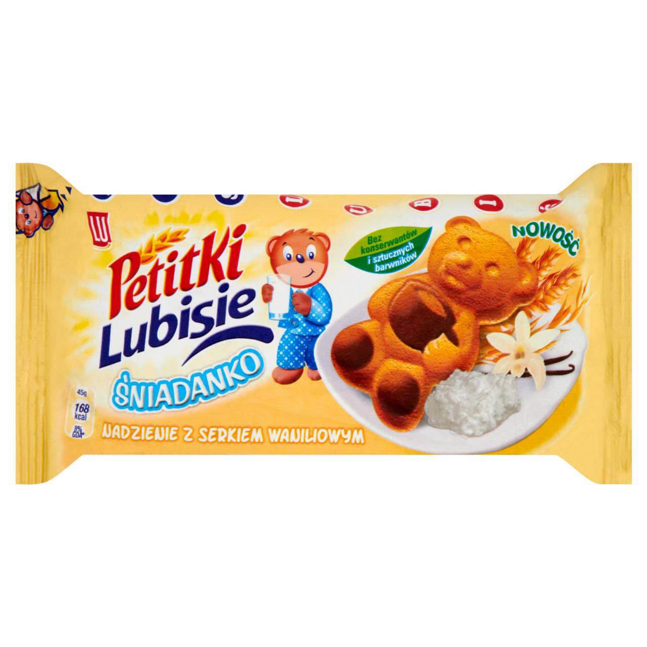 Zdjęcia - LU Petitki Lubisie Śniadanko Ciastko biszkoptowe z nadzieniem twarogowym o smaku waniliowym 45 g