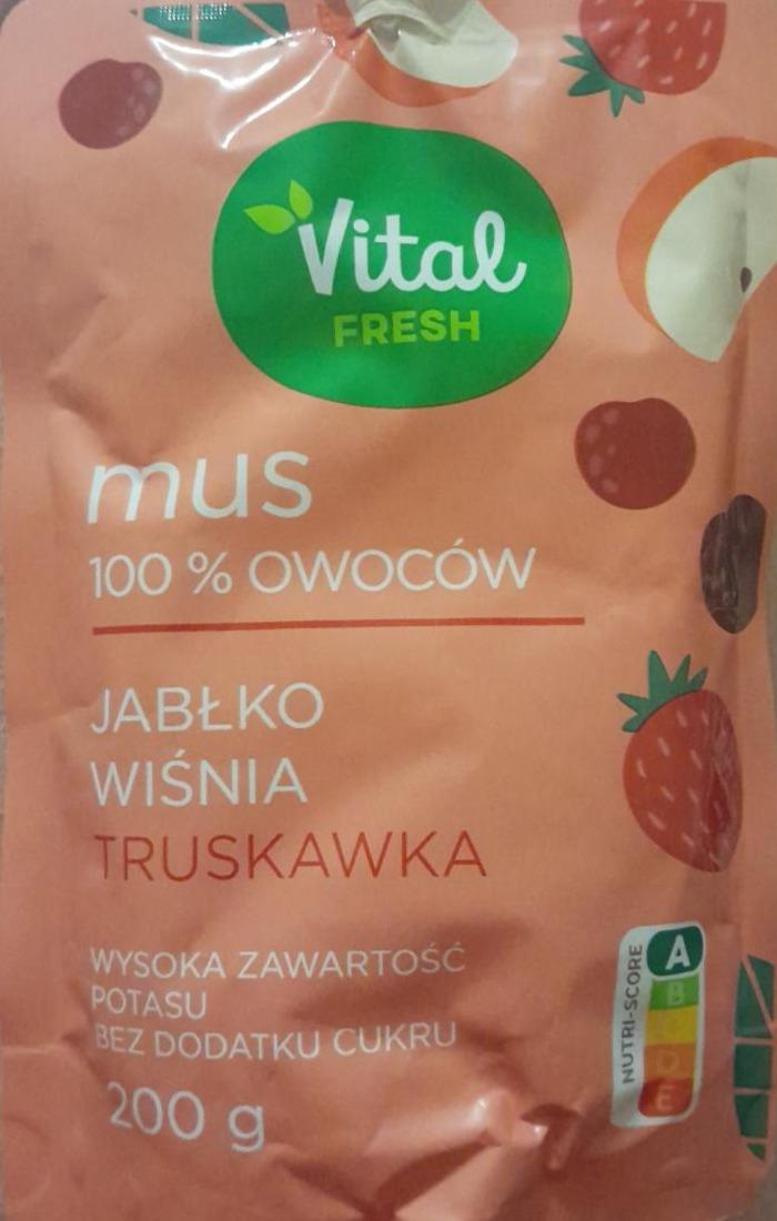 Zdjęcia - Mus jabłkowo-wiśniowo-truskawkowy Vital Fresh