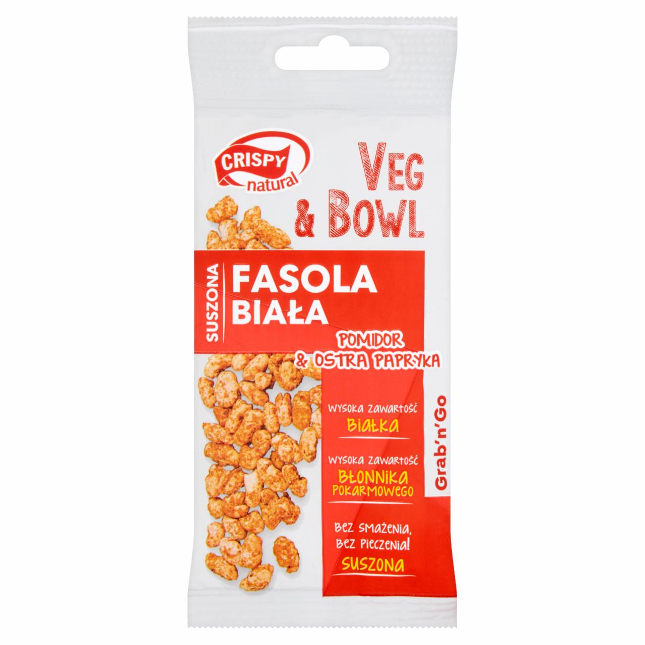 Zdjęcia - Crispy Natural Veg & Bowl Fasola biała suszona pomidor i ostra papryka 15 g