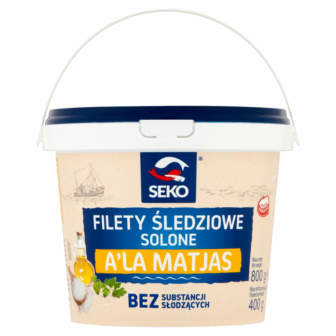 Zdjęcia - Seko Filety śledziowe solone a'la Matjas 800 g