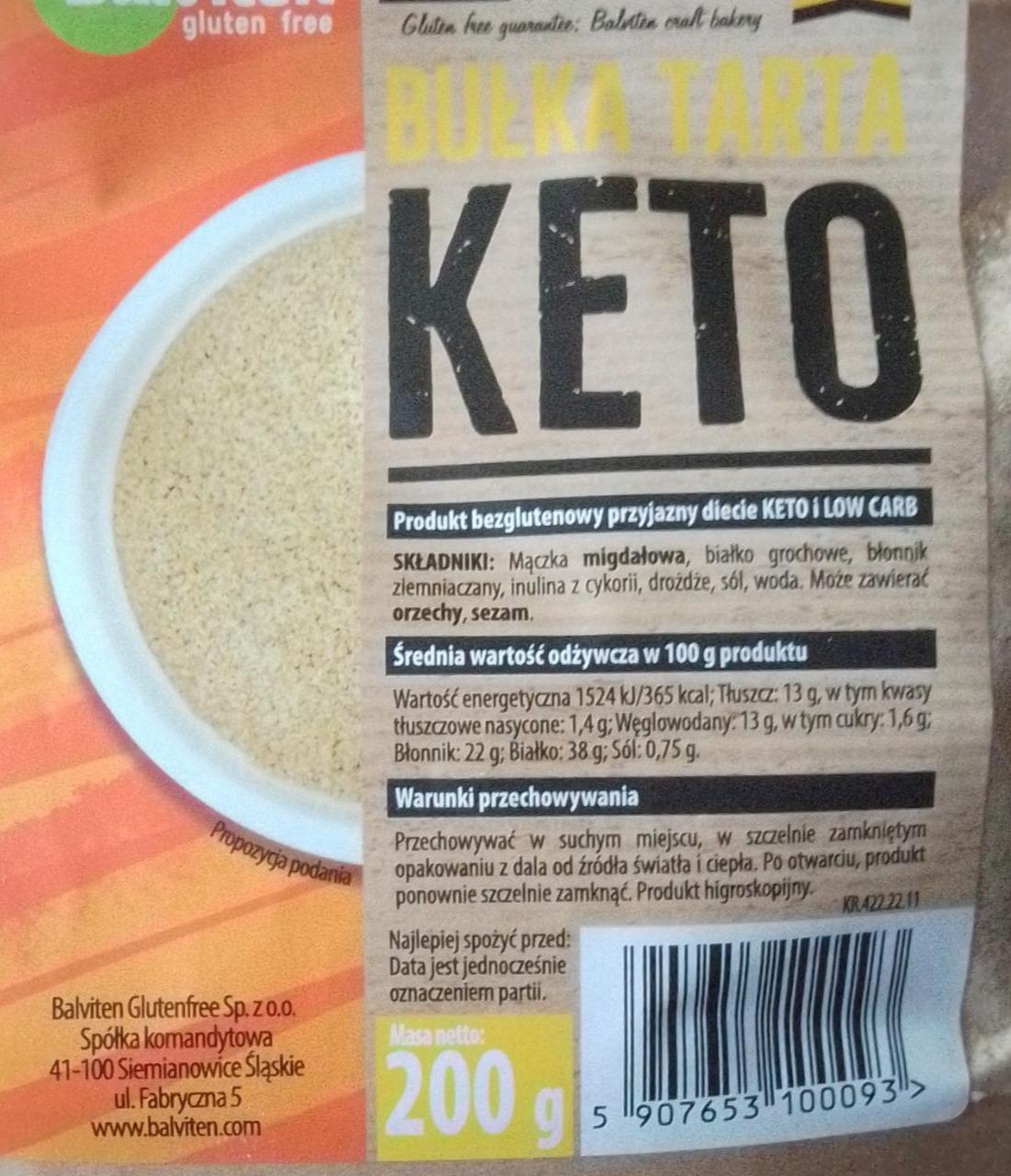 Zdjęcia - Bułka tarta Keto Balviten