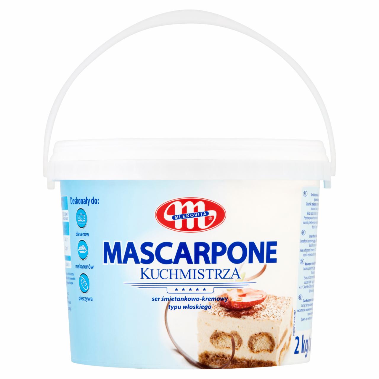 Zdjęcia - Mlekovita Horeca Line Ser Kuchmistrza mascarpone 2 kg