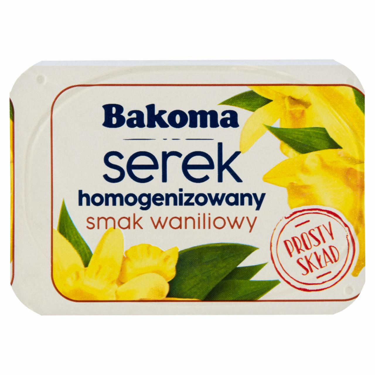 Zdjęcia - Bakoma Serek homogenizowany smak waniliowy 140 g