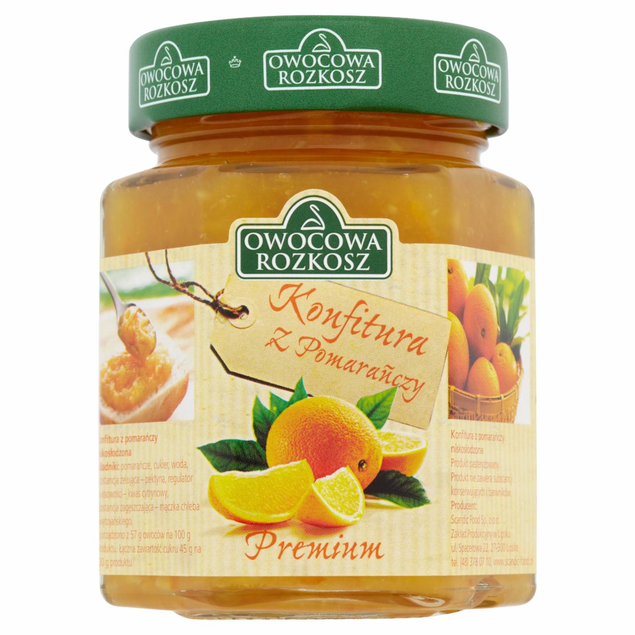 Zdjęcia - Owocowa Rozkosz Konfitura z Pomarańczy Premium 210 g