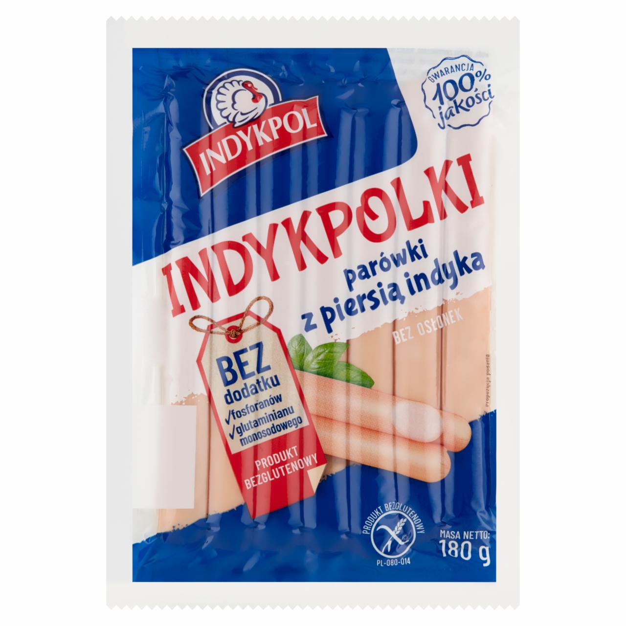 Zdjęcia - Indykpol Parówki Indykpolki z piersią indyka 180 g