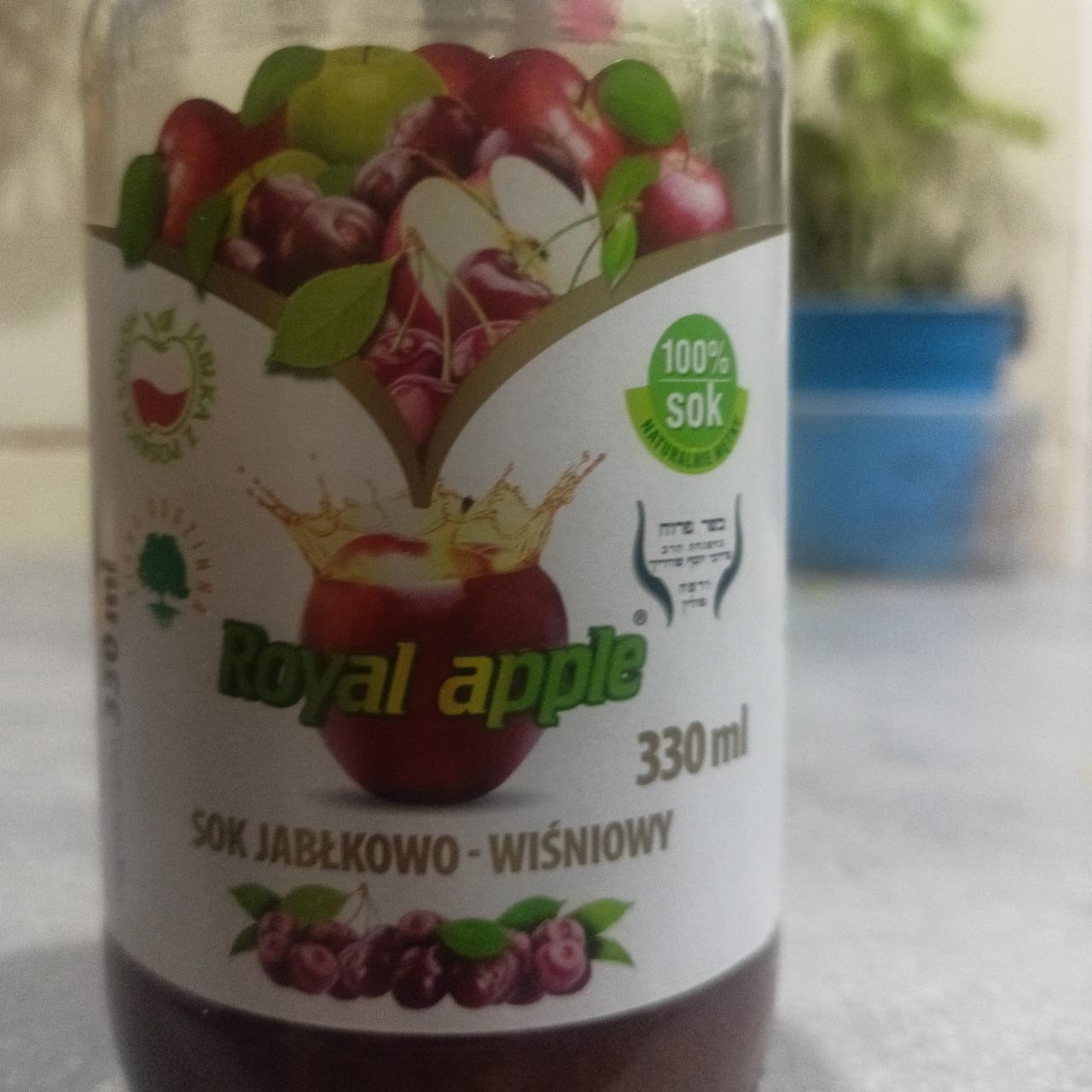 Zdjęcia - Royal apple Sok 100 % jabłkowo-wiśniowy tłoczony 330 ml