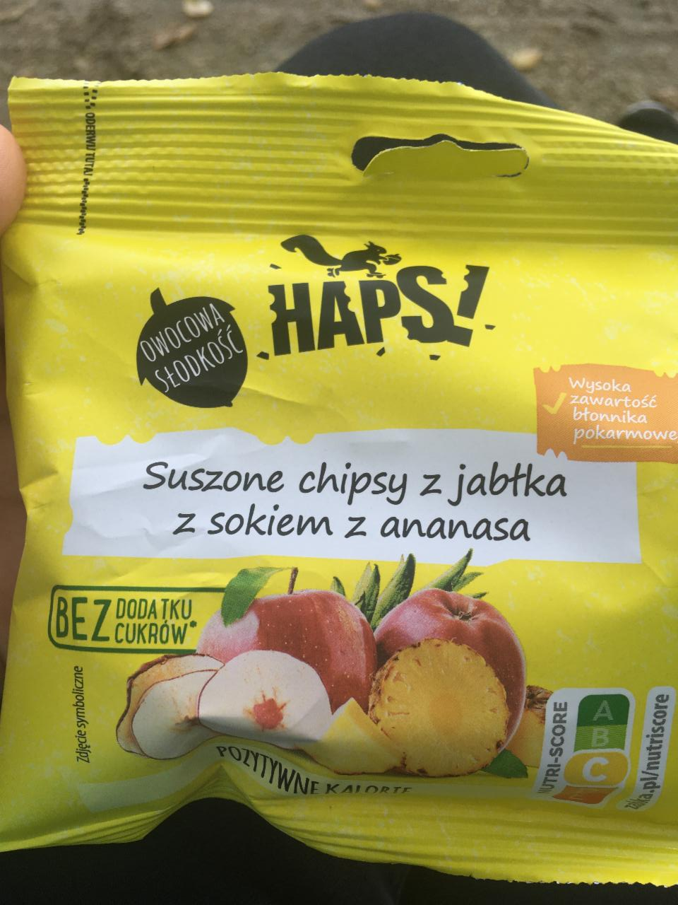 Zdjęcia - Suszone czipsy jabłko z sokiem anansowym haps