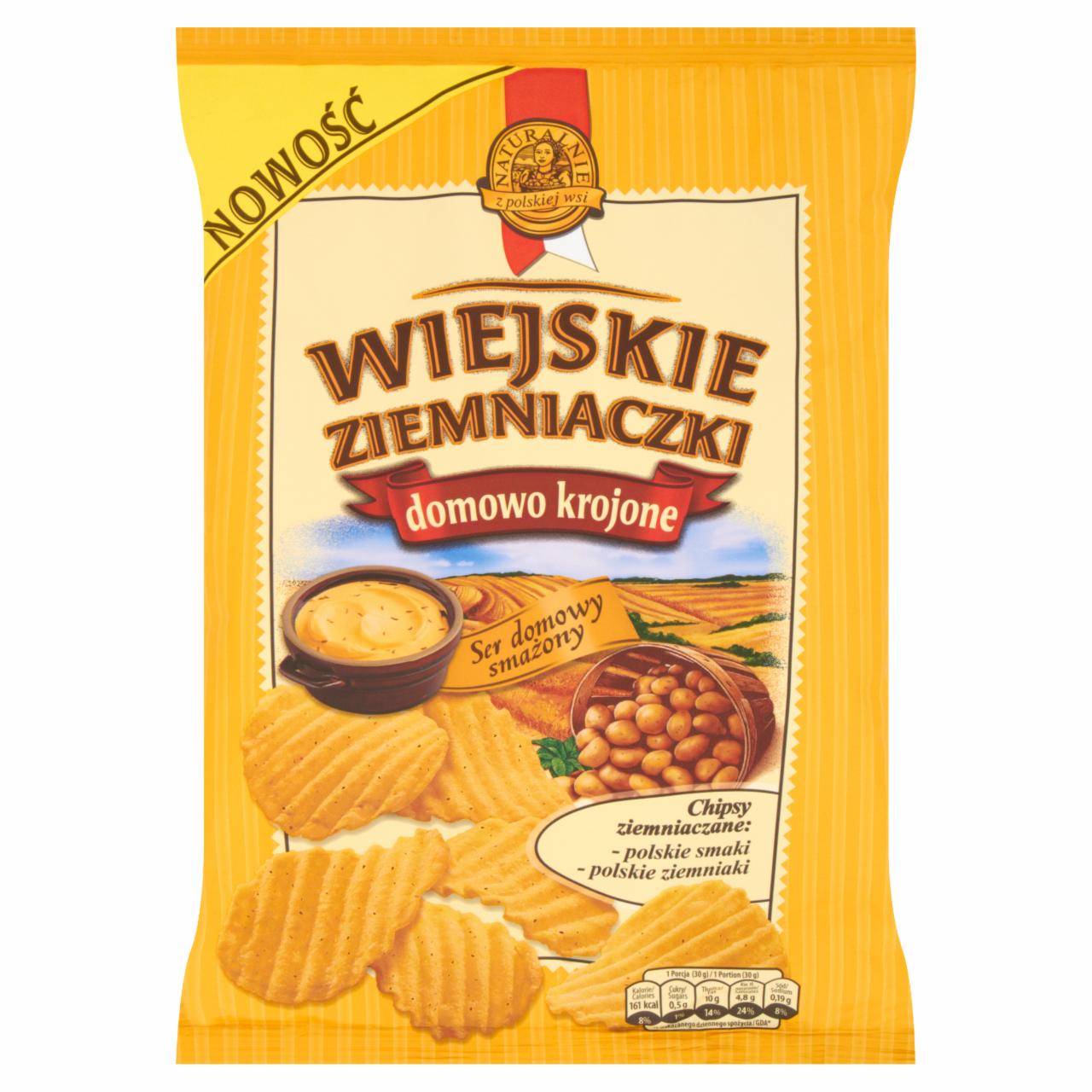 Zdjęcia - Wiejskie Ziemniaczki Ser domowy smażony Chipsy ziemniaczane 130 g