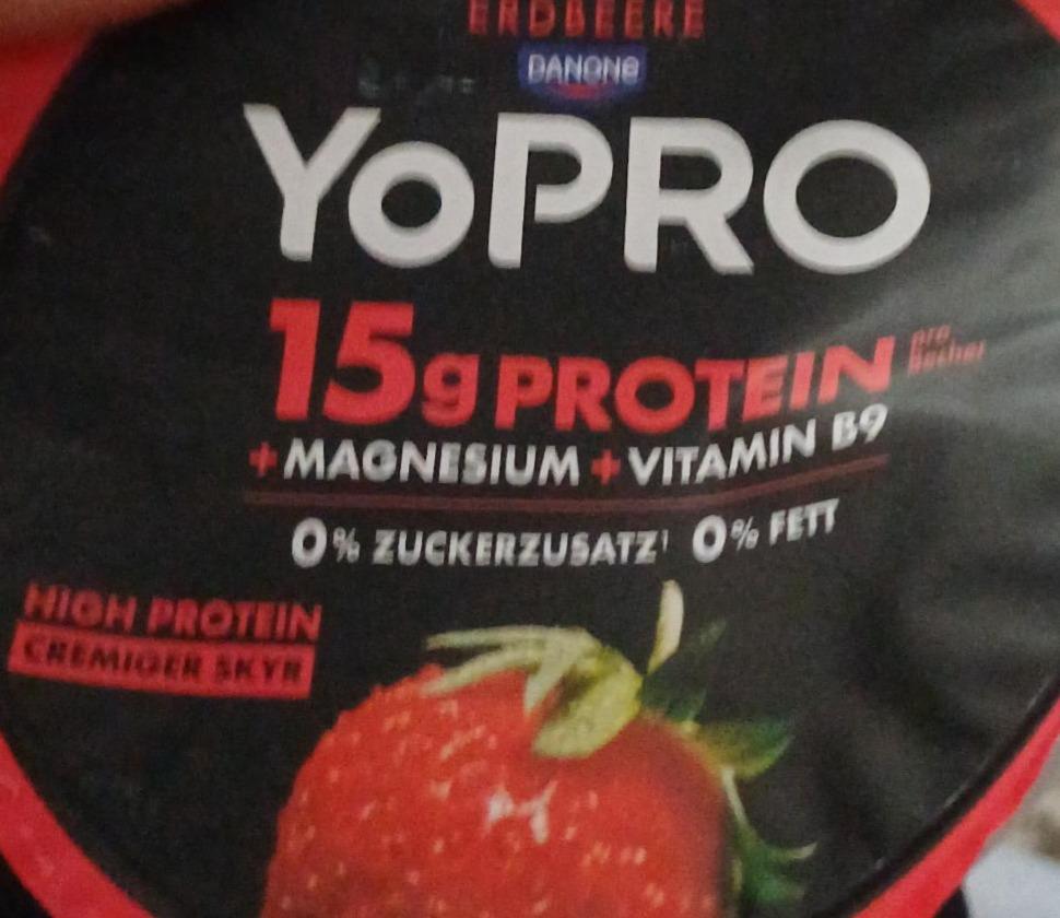 Zdjęcia - Yopro 15 g protein erdbeere Danone