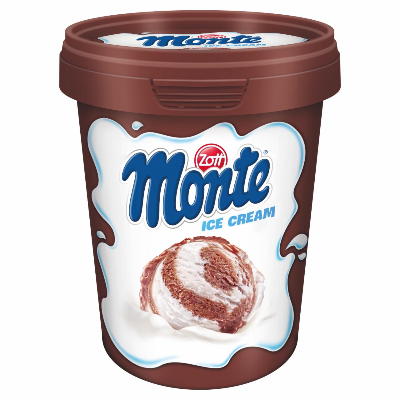 Zdjęcia - Zott Monte Lody śmietankowe i lody czekoladowo-orzechowe 460 ml