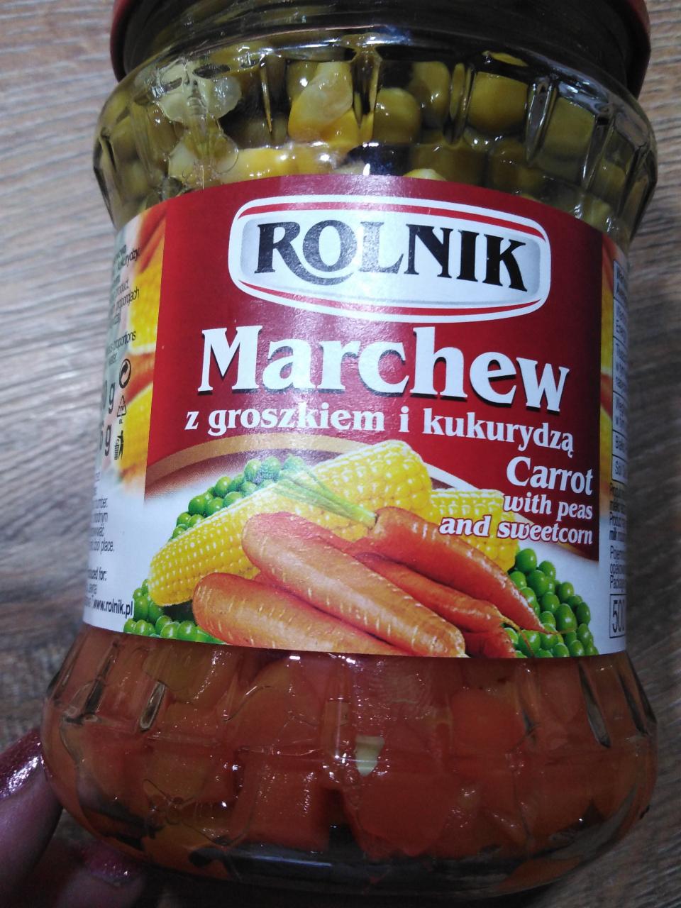 Zdjęcia - Rolnik Marchew z groszkiem i kukurydzą 460 g