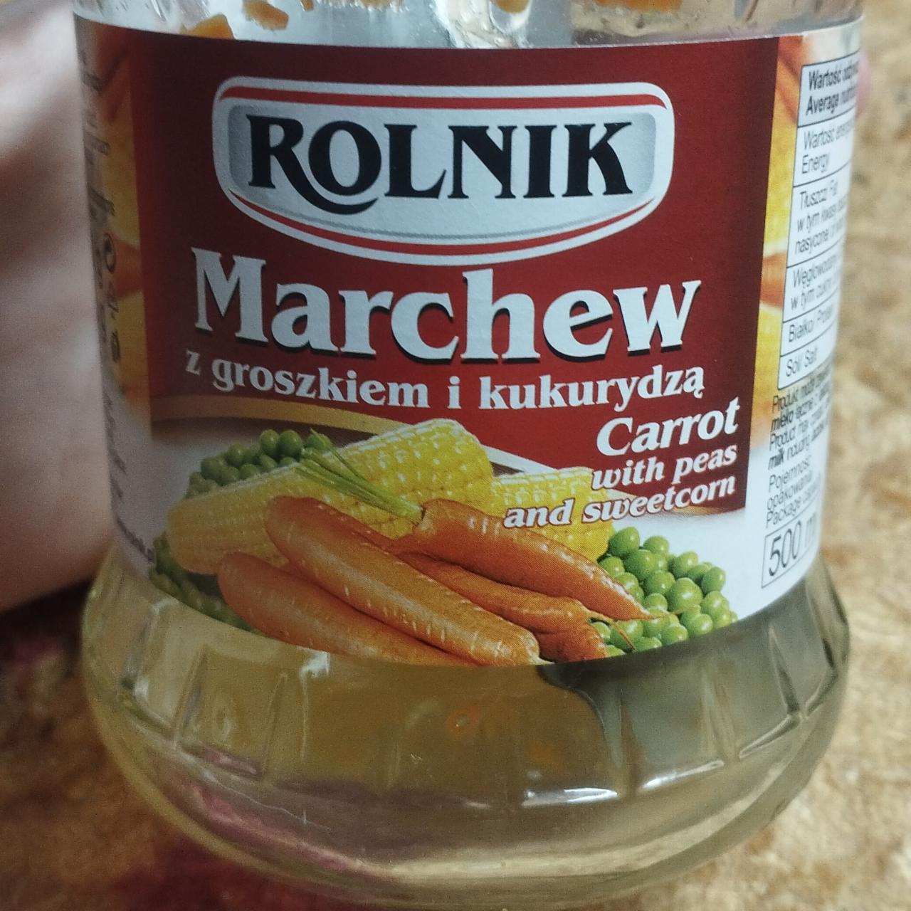 Zdjęcia - Rolnik Marchew z groszkiem i kukurydzą 460 g