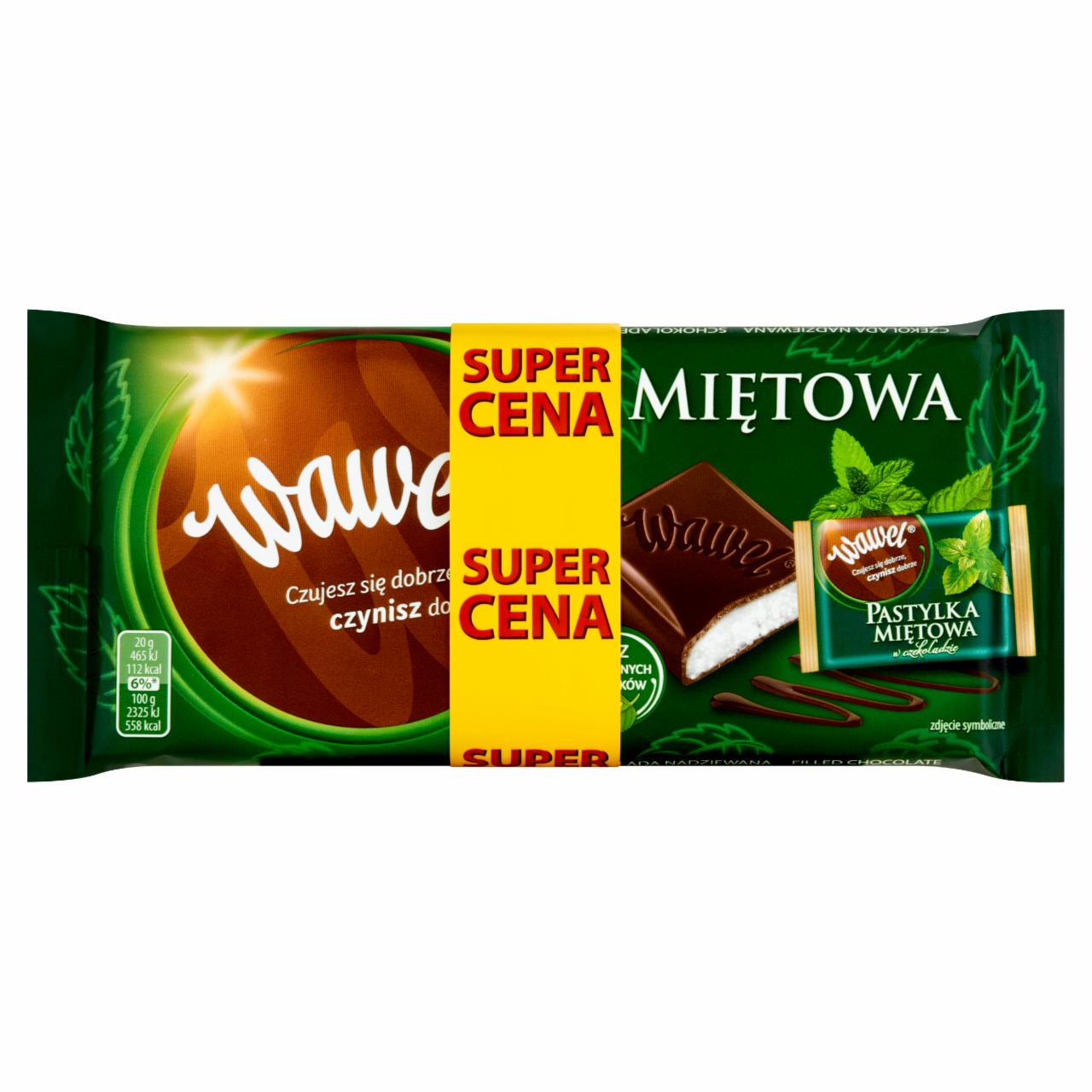 Zdjęcia - Wawel Miętowa Czekolada nadziewana 4 x 100 g