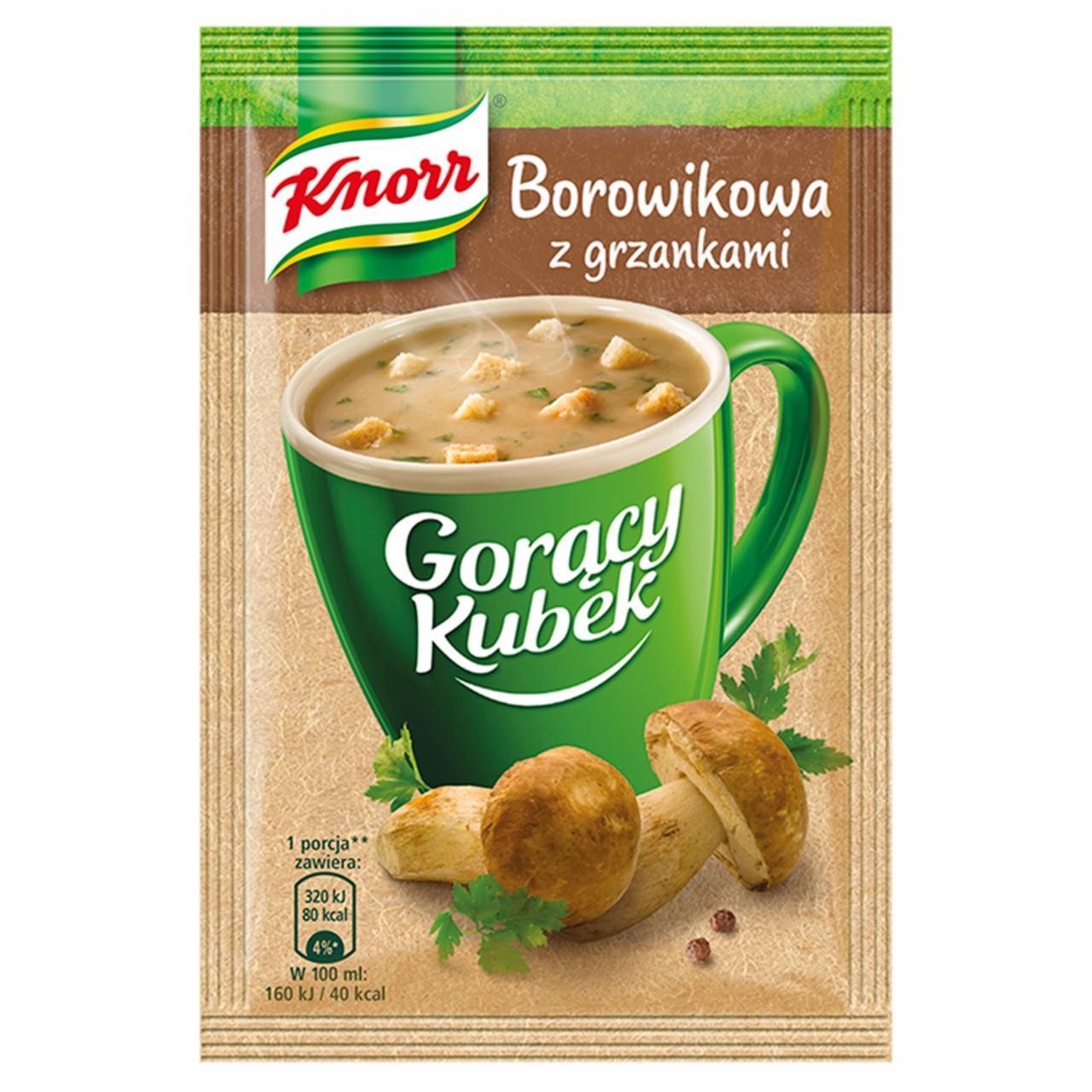 Zdjęcia - Knorr Gorący Kubek Borowikowa z grzankami 15 g