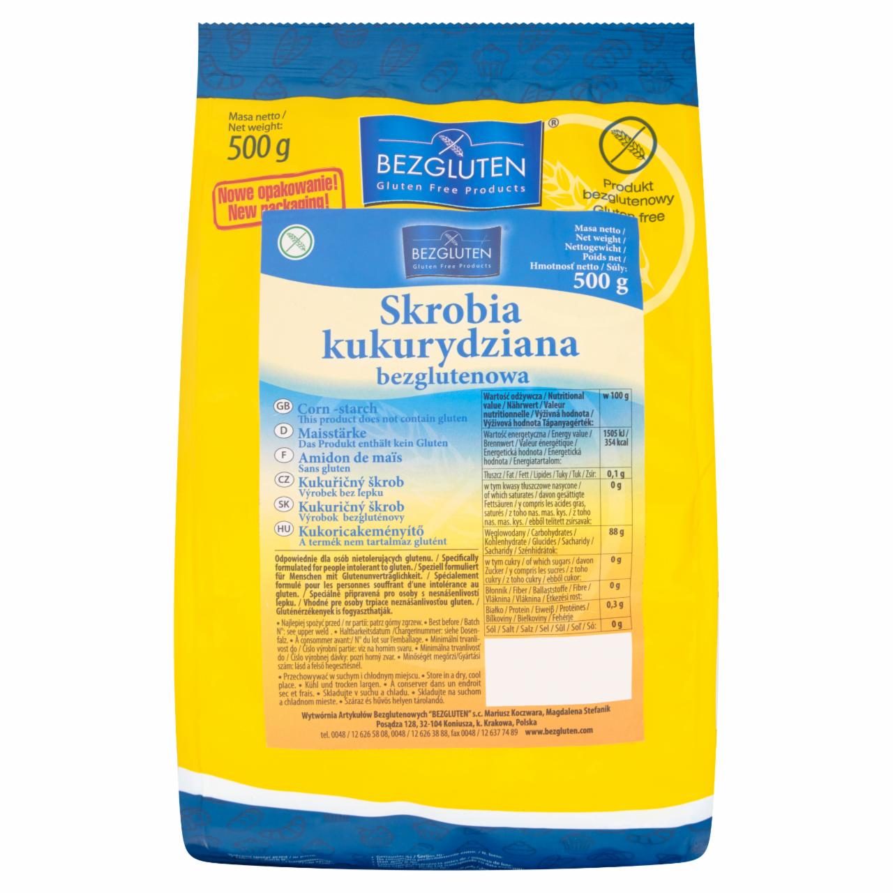 Zdjęcia - Bezgluten Skrobia kukurydziana bezglutenowa 500 g