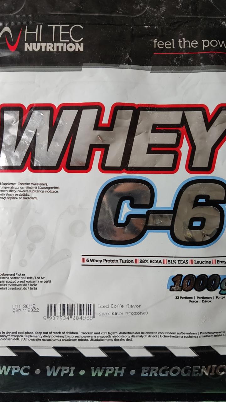 Zdjęcia - Odżywka białkowa Whey C-6 Hi Tec