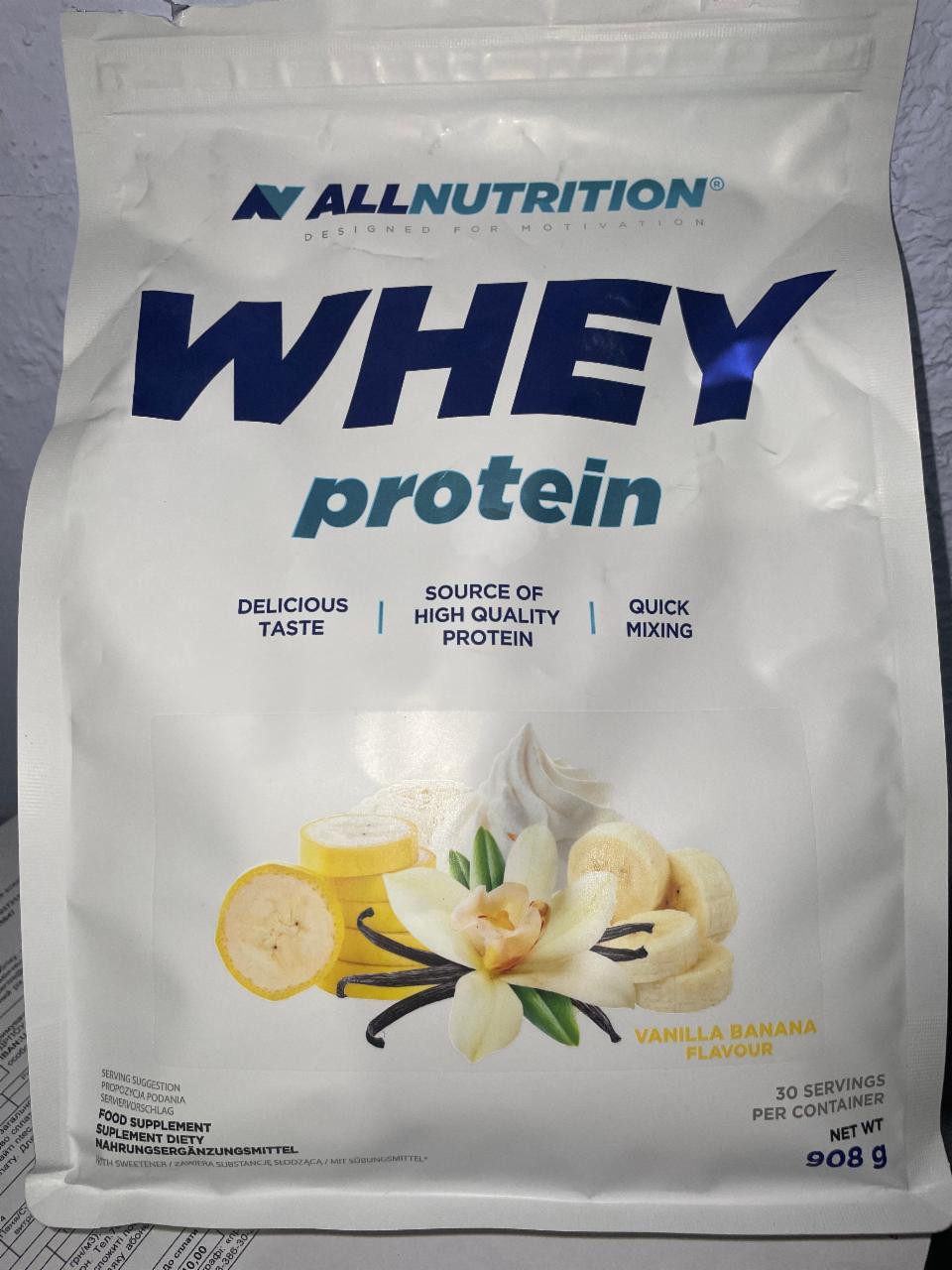 Zdjęcia - Whey protein vanila banana Allnutrition