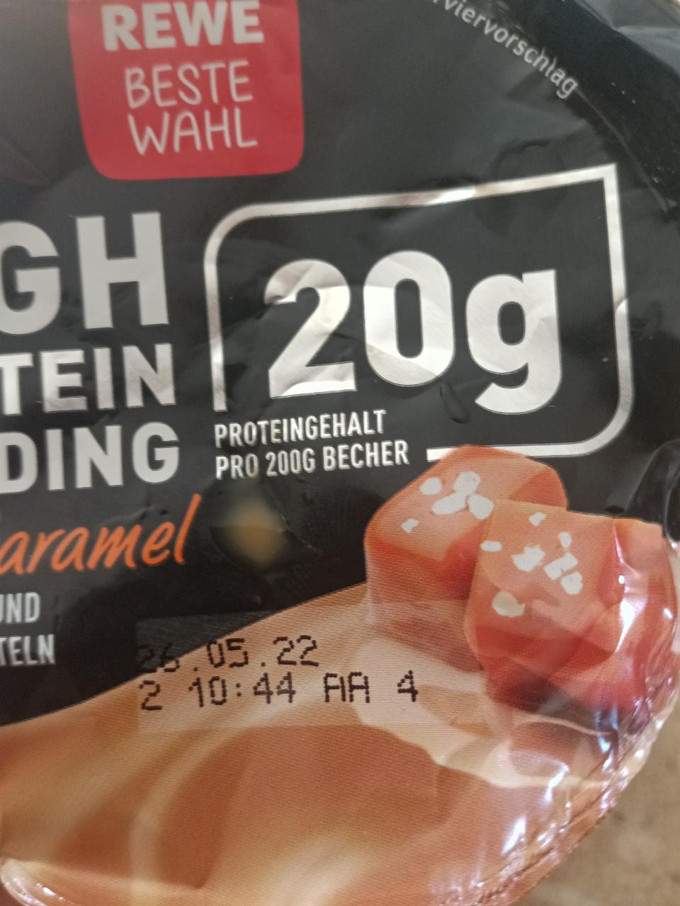 Zdjęcia - High protein pudding karamel Rewe