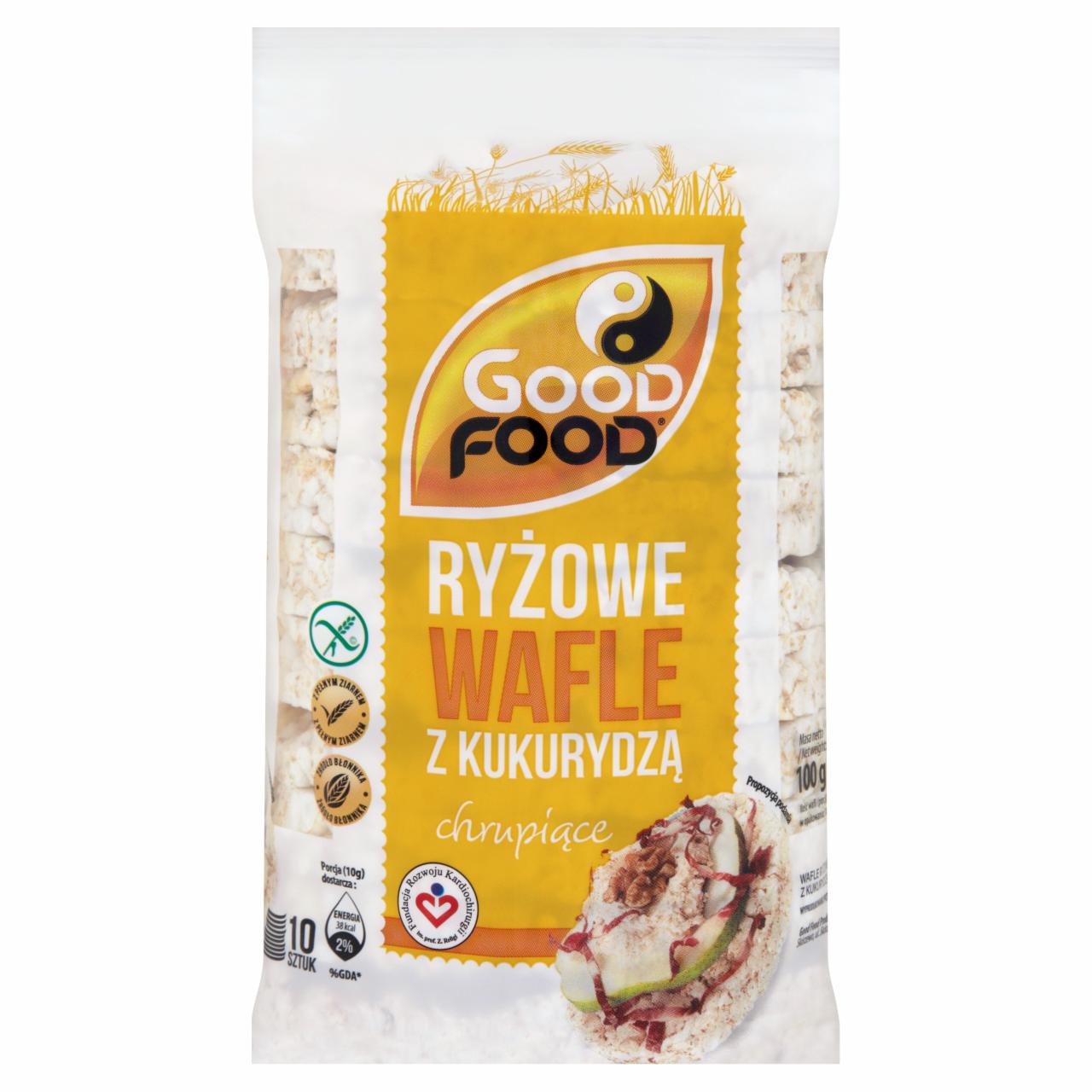 Zdjęcia - Good Food Wafle ryżowe z kukurydzą 100 g (10 sztuk)