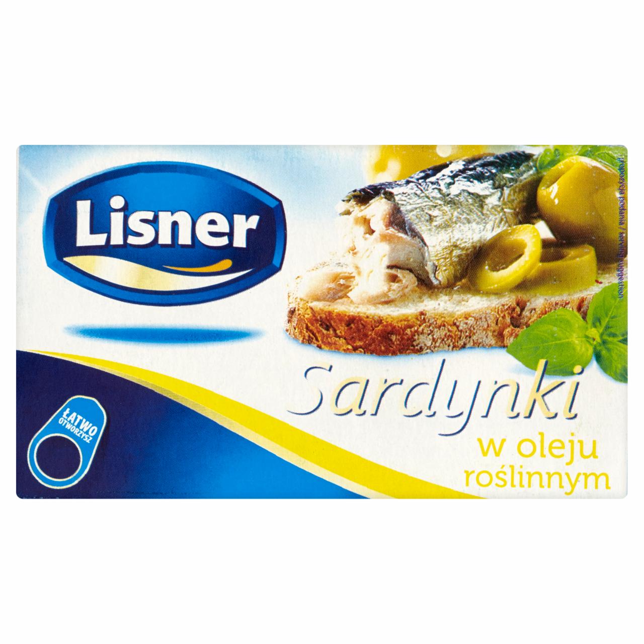 Zdjęcia - Lisner Sardynki w oleju roślinnym 120 g