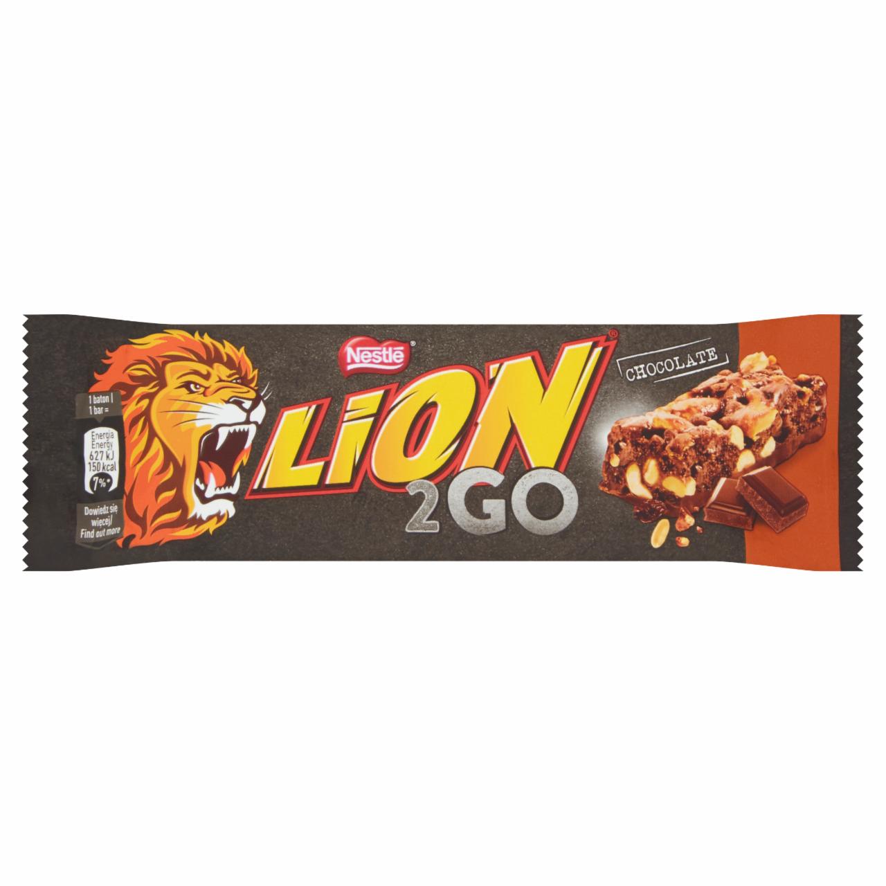 Zdjęcia - Lion Nadziewany wafel z karmelem i płatkami pszennymi oblany czekoladą mleczną 60 g (2 x 30 g)