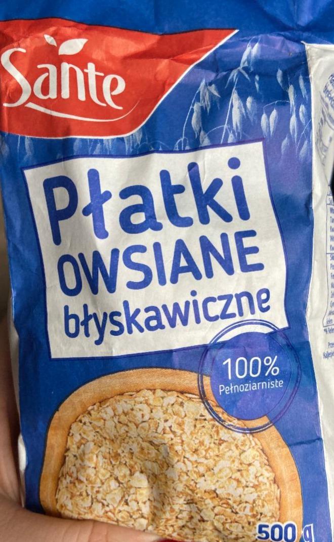 Zdjęcia - Płatki owsiane błyskawiczne Sante