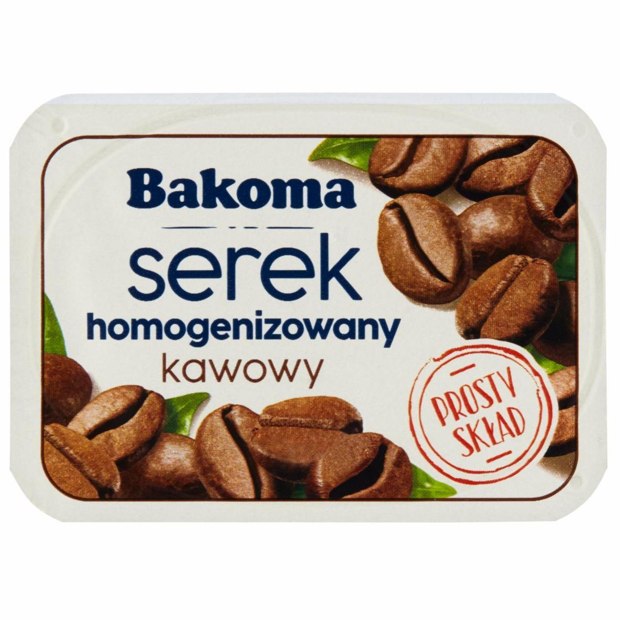 Zdjęcia - Bakoma Serek homogenizowany kawowy 135 g