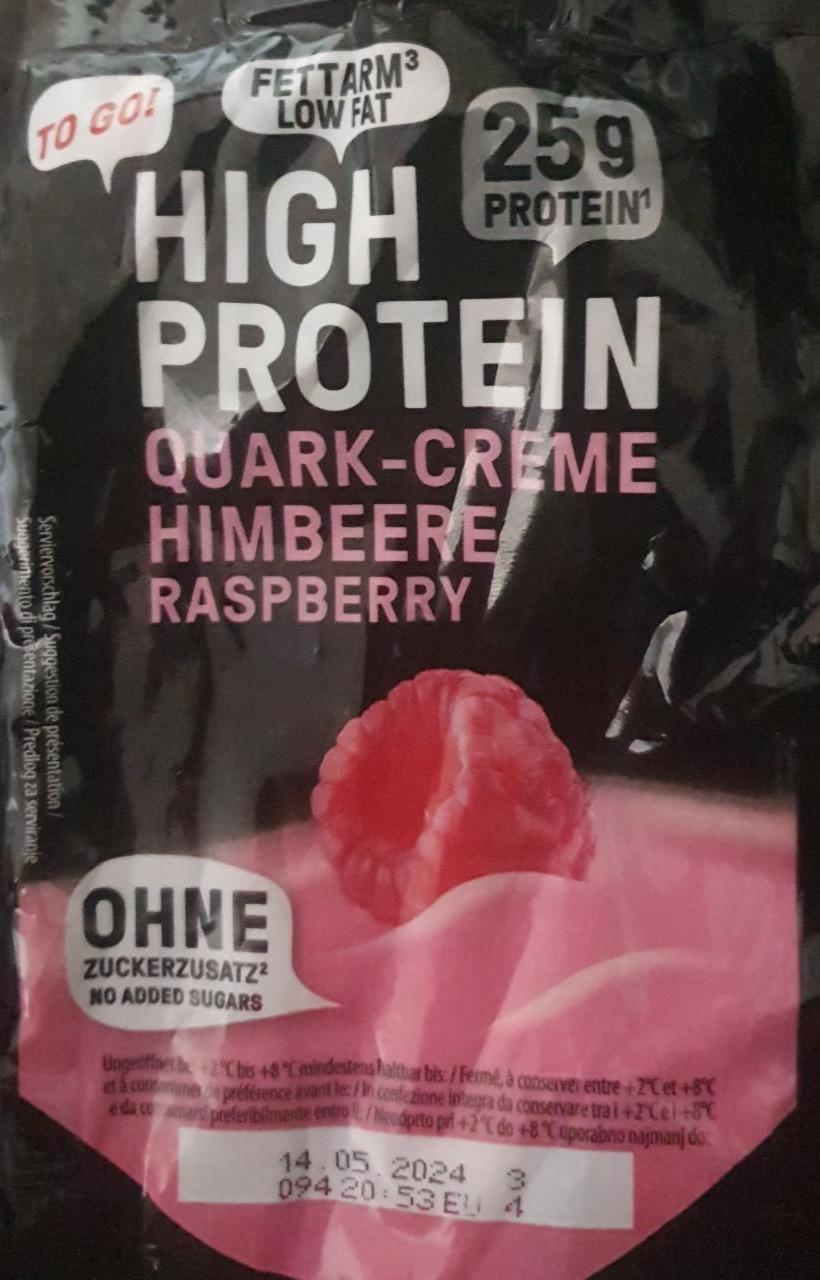 Zdjęcia - High protein quark-creme himbeere Milbona