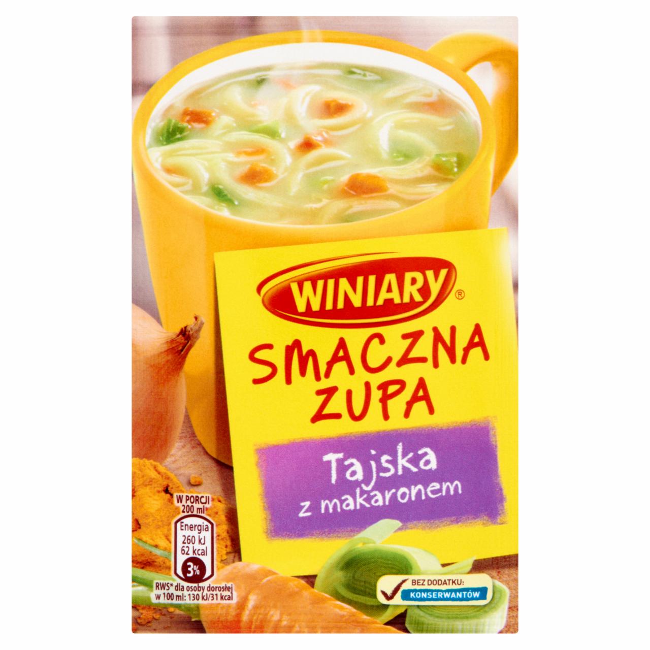 Zdjęcia - Winiary Smaczna zupa Tajska z makaronem 16 g