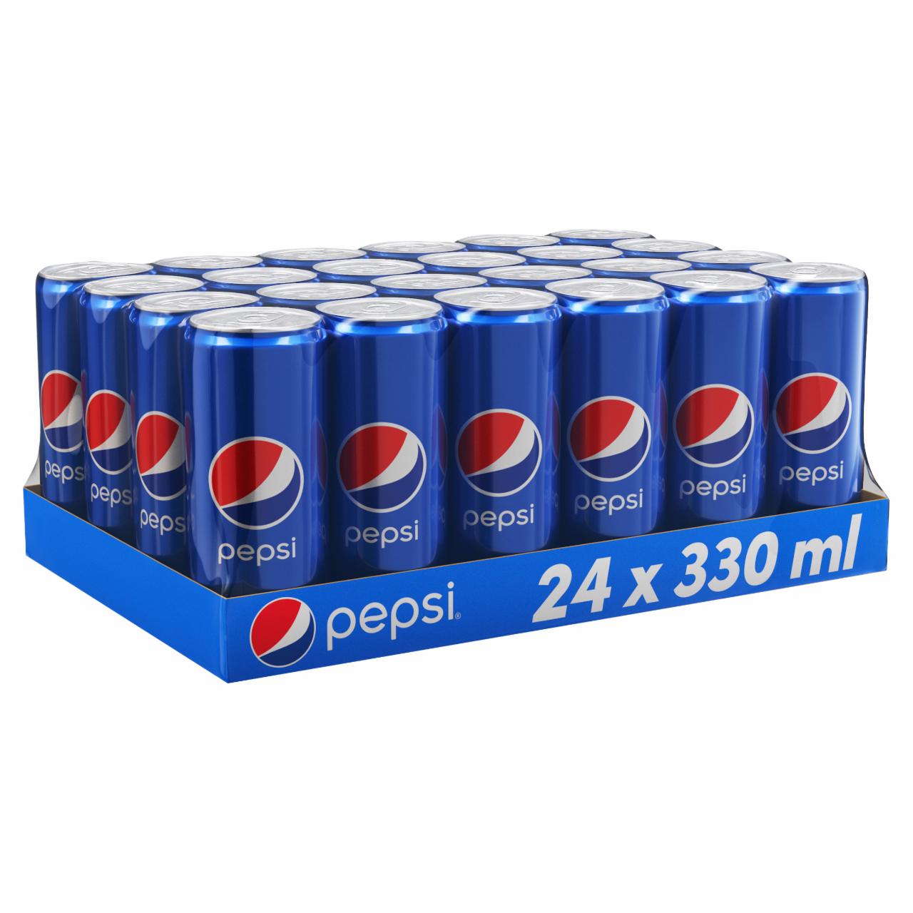 Zdjęcia - Pepsi Napój gazowany o smaku cola 24 x 330 ml