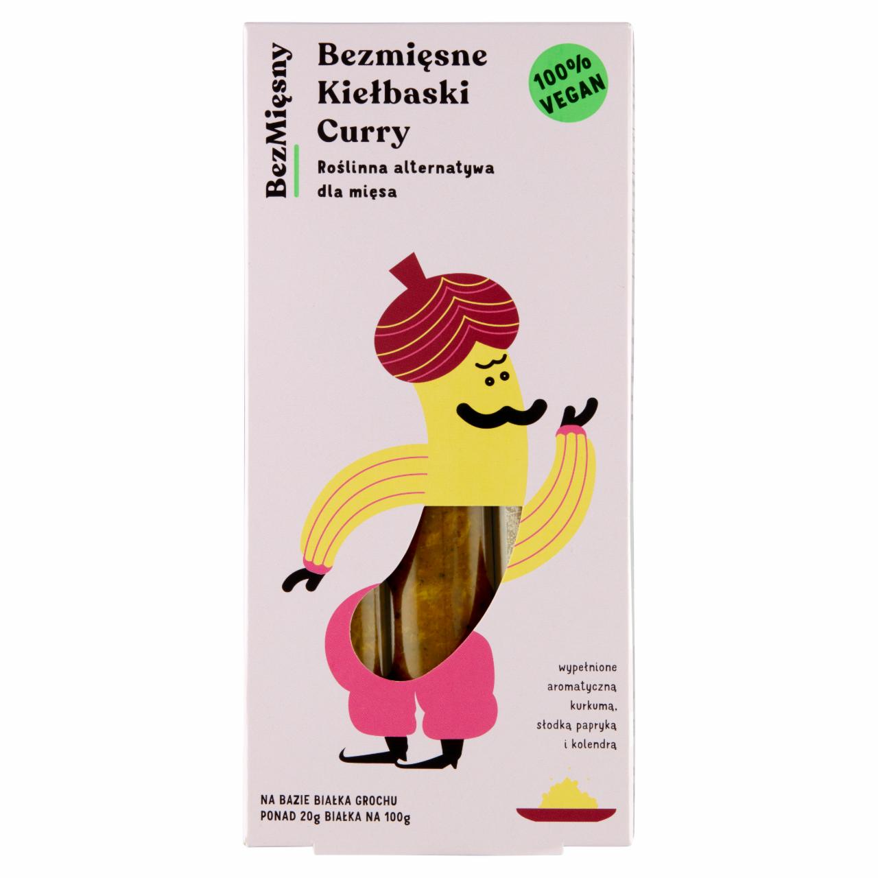 Zdjęcia - BezMięsny Bezmięsne kiełbaski curry 240 g (3 sztuki)