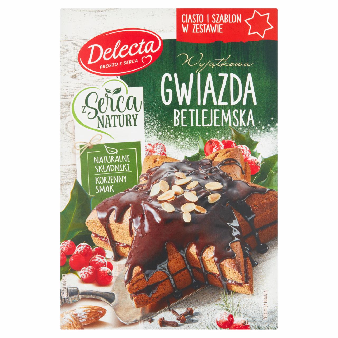 Zdjęcia - Delecta Z serca natury Gwiazda betlejemska mieszanka do wypieku ciasta 380 g