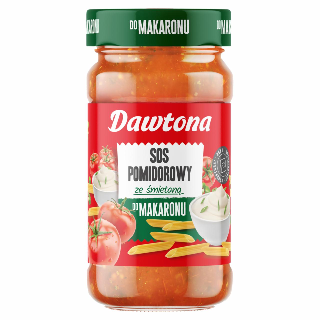 Zdjęcia - Dawtona Sos pomidorowy ze śmietaną do makaronu 550 g