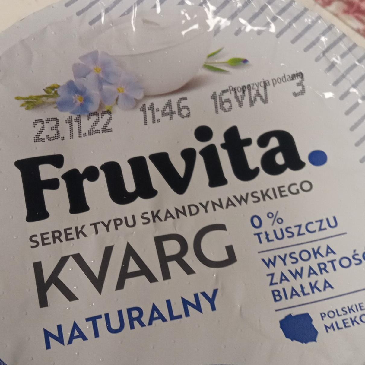 Zdjęcia - Kvarg naturalny 0% tłuszczu FruVita