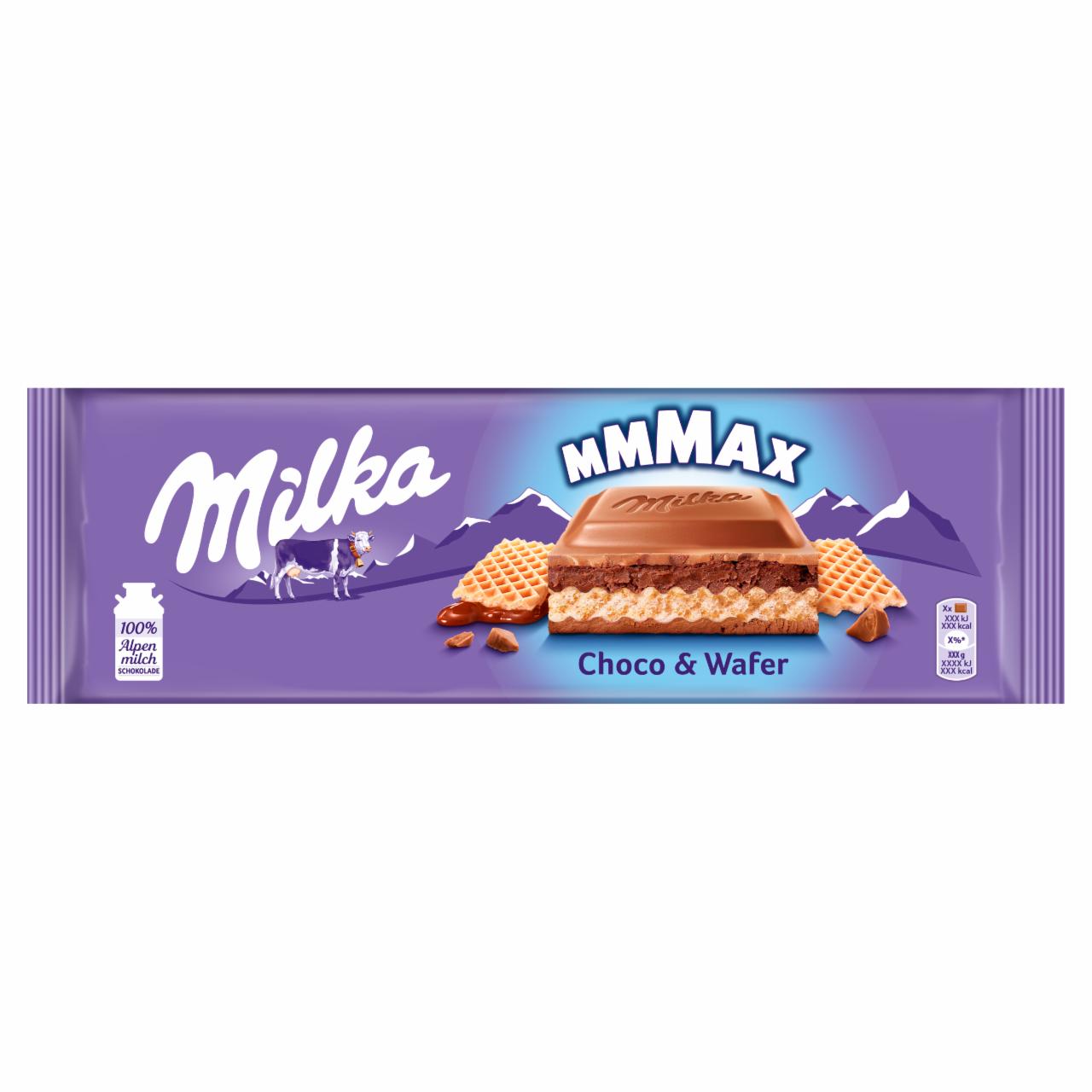 Zdjęcia - Milka Mmmax Czekolada mleczna z wafelkiem Choco & Wafer 300 g