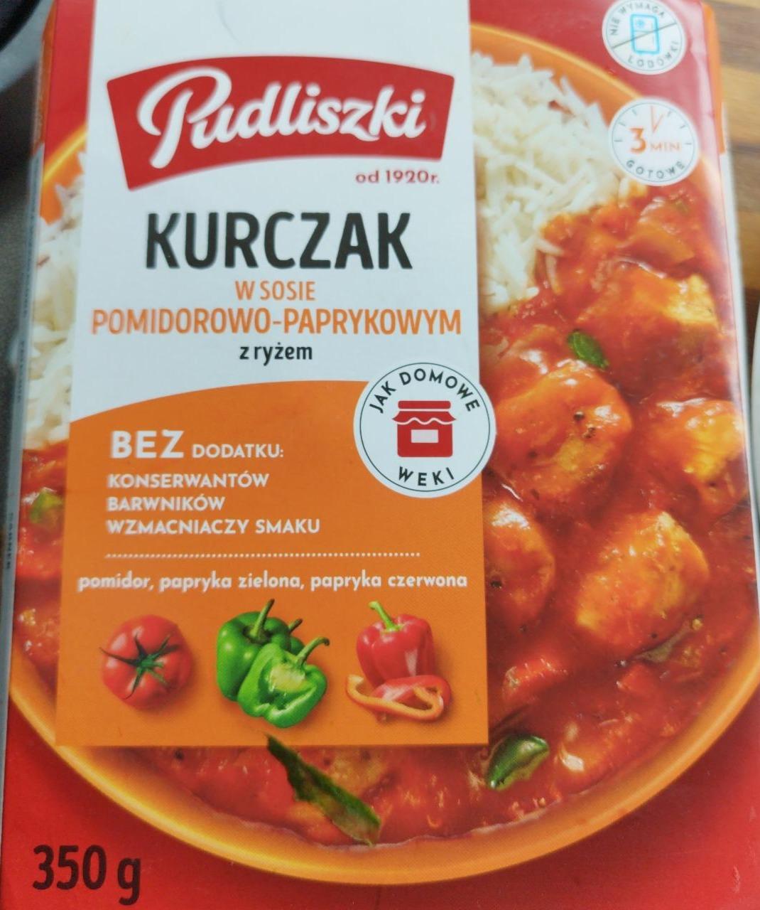 Zdjęcia - Kurczak w sosie pomidorowo paprykowym z ryżem Pudliszki